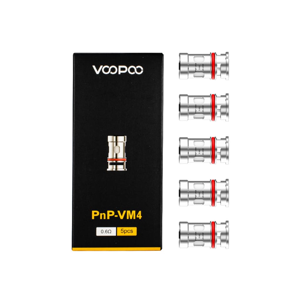 Résistances Voopoo PnP – Pack de 5 VM4 0.6 ohm | VAPEVO