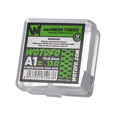 Résistances Wotofo NexMesh Profile 1.5 & RDTA - Pack de 10 nexMESH Extreme A1 0.16 ohm | VAPEVO