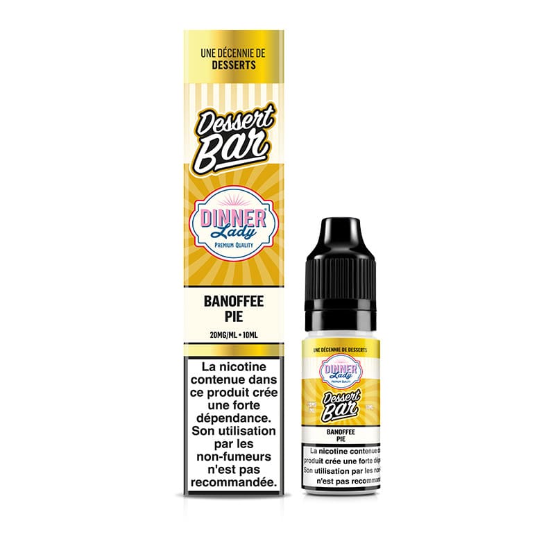 Sel de Nicotine Dinner Lady Dessert Bar Banoffee Pie 10ml 10 mg | VAPEVO