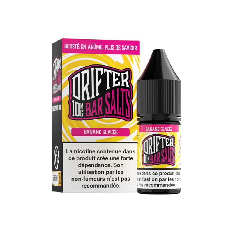 Sel de Nicotine Drifter Bar Salts Banane Glacée 10ml 10 mg | VAPEVO