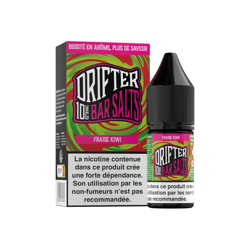 Sel de Nicotine Drifter Bar Salts Fraise Kiwi 10ml 10 mg | VAPEVO