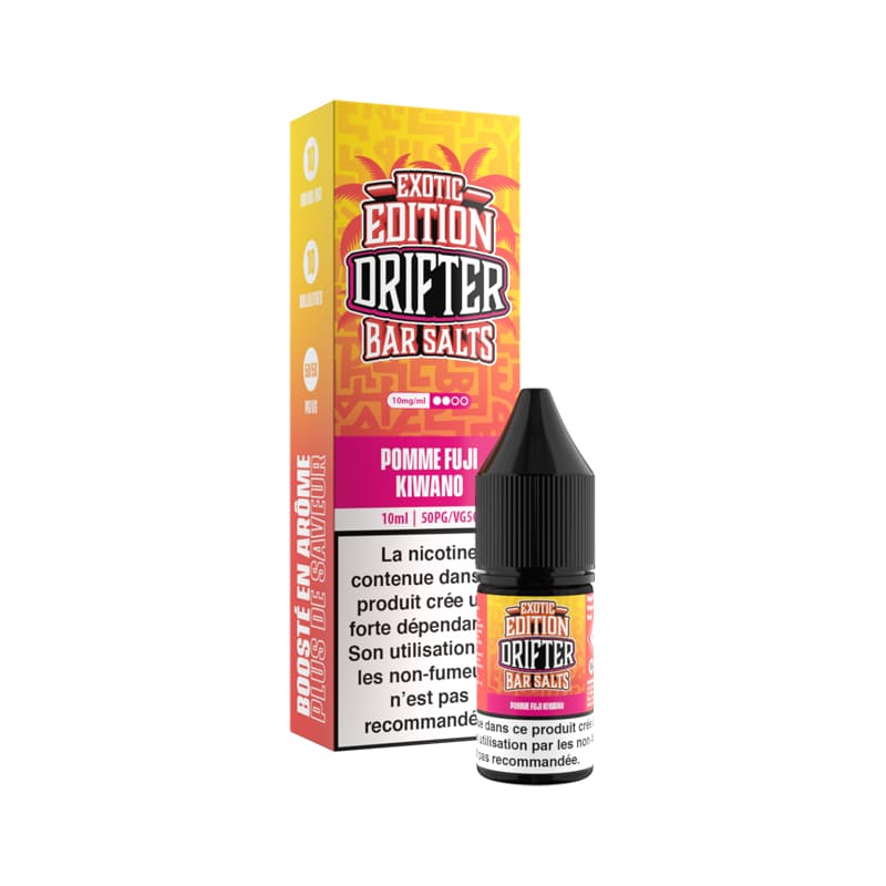 Sel de Nicotine Drifter Exotic Edition Pomme Fuji Kiwano 10ml 10 mg | VAPEVO