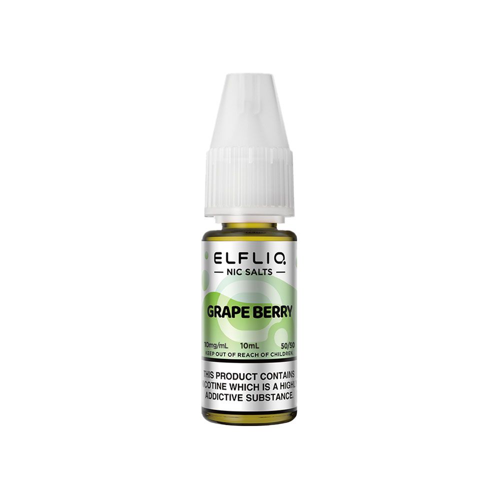 Sel de Nicotine Elfbar Elfliq Grape Berry 10ml 10 mg | VAPEVO