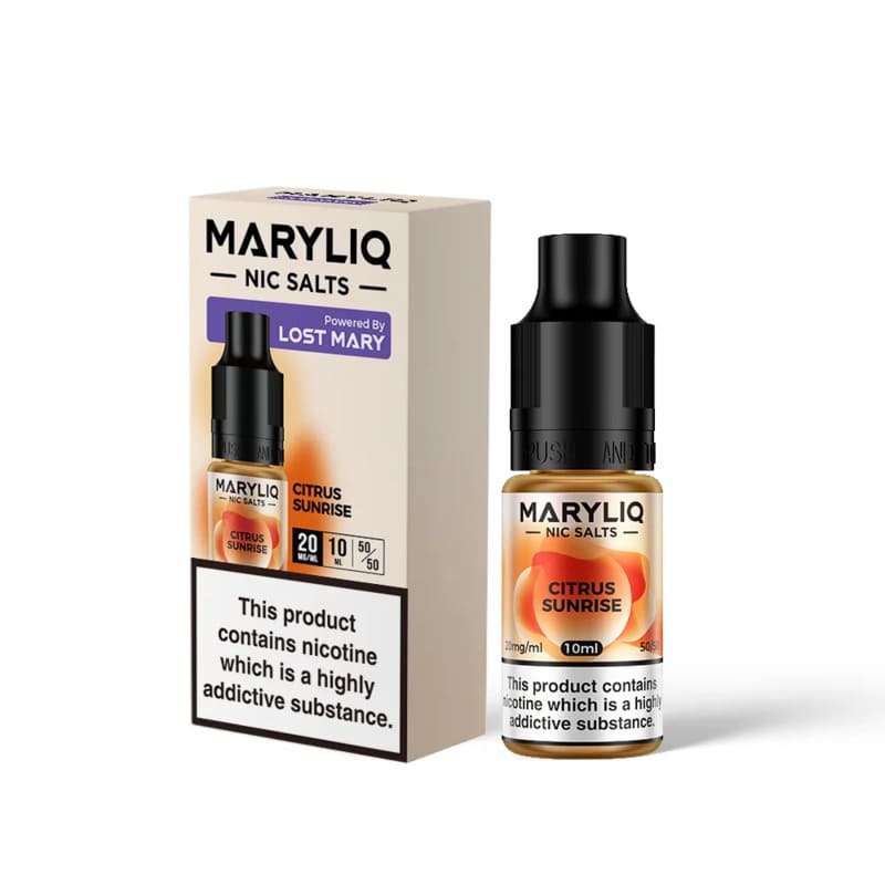 Sel de Nicotine Lost Mary Maryliq Citrus Sunrise 10ml 10 mg | VAPEVO
