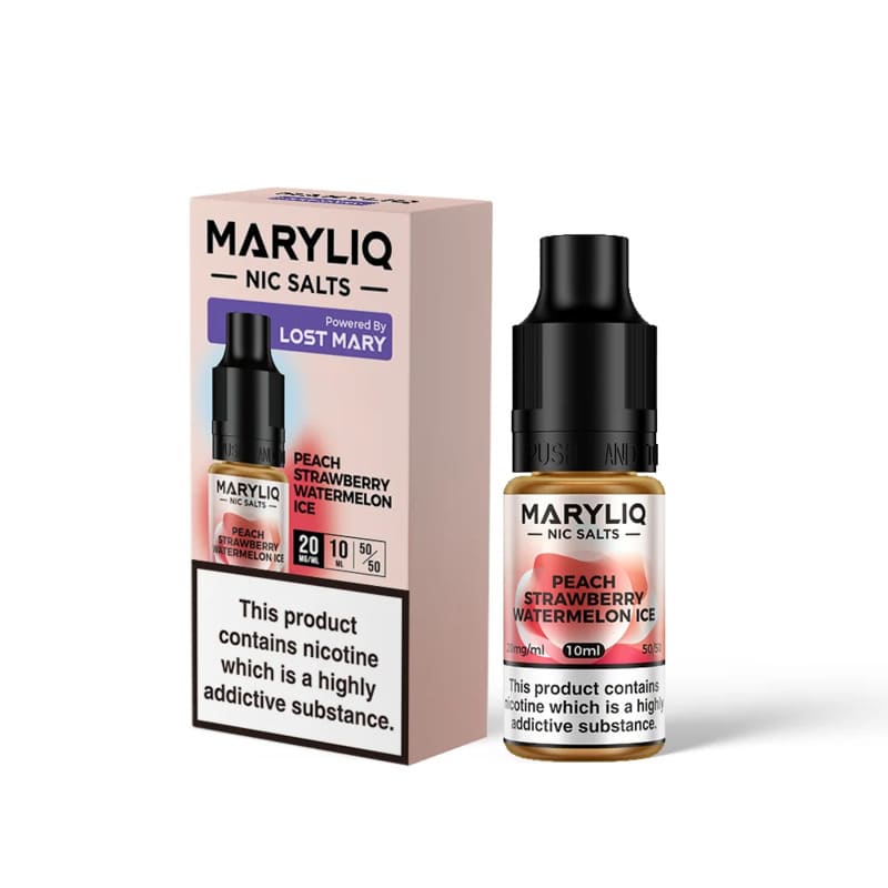 Sel de Nicotine Lost Mary Maryliq Peach Strawberry Watermelon Ice 10ml 10 mg | VAPEVO