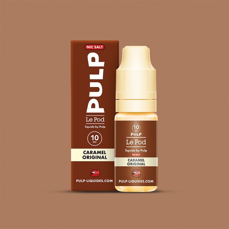 Sel de Nicotine Pulp Le Pod Caramel Original 10ml 0 mg | VAPEVO