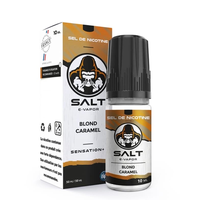 Sel de Nicotine Salt E-Vapor Blond Caramel 10ml 10 mg | VAPEVO