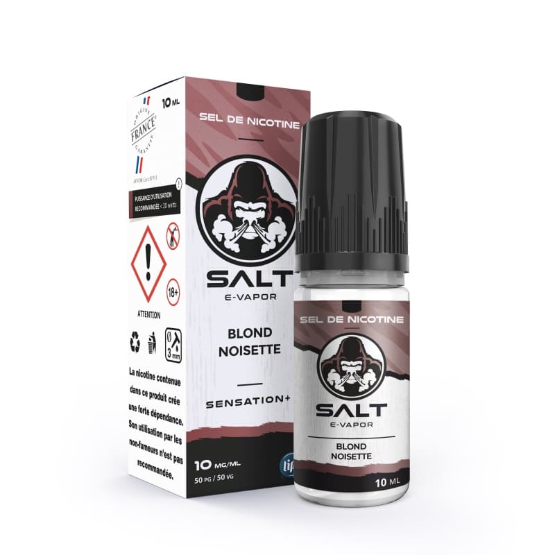 Sel de Nicotine Salt E-Vapor Blond Noisette 10ml 10 mg | VAPEVO