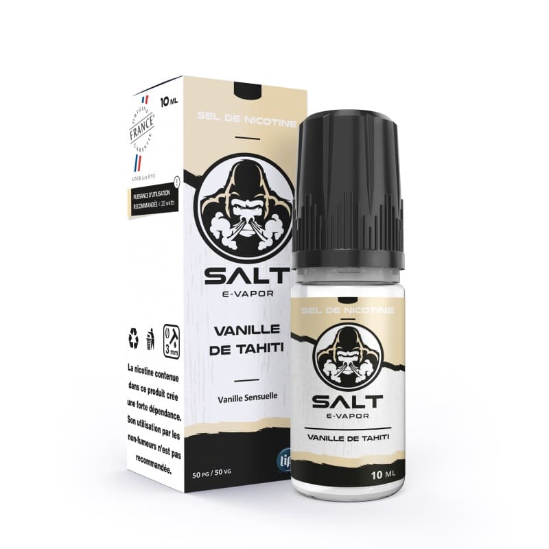 Sel de Nicotine Salt E-Vapor Vanille de Tahiti 10ml 10 mg | VAPEVO
