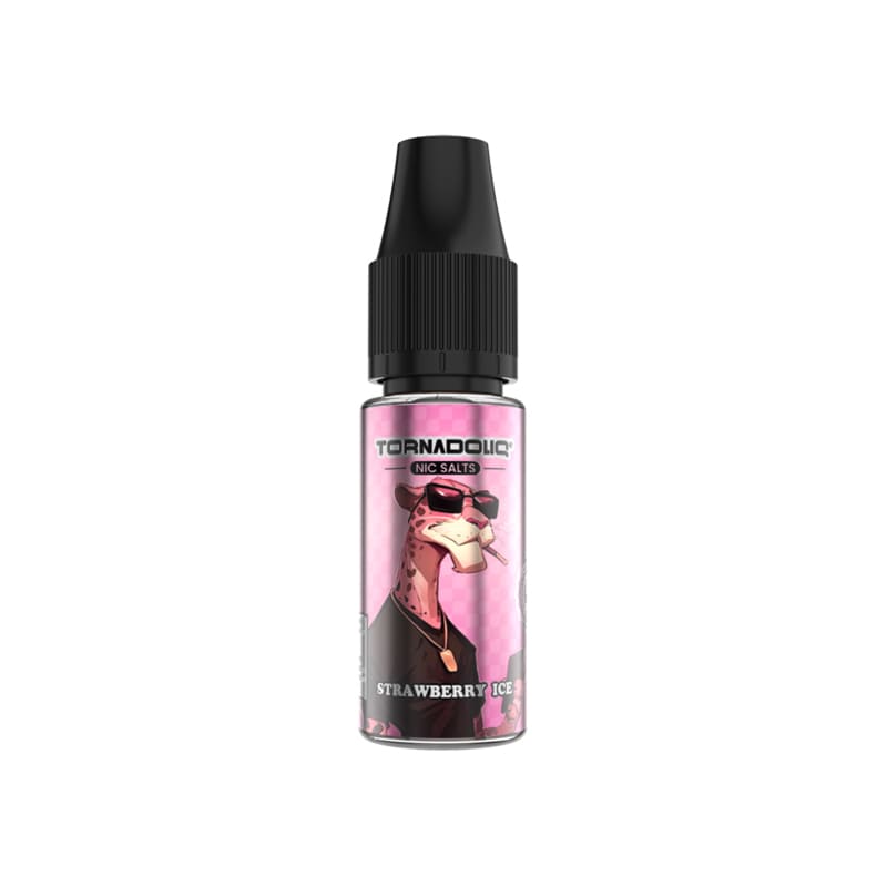 Sel de Nicotine TornadoLiq Strawberry Ice 10ml 10 mg | VAPEVO