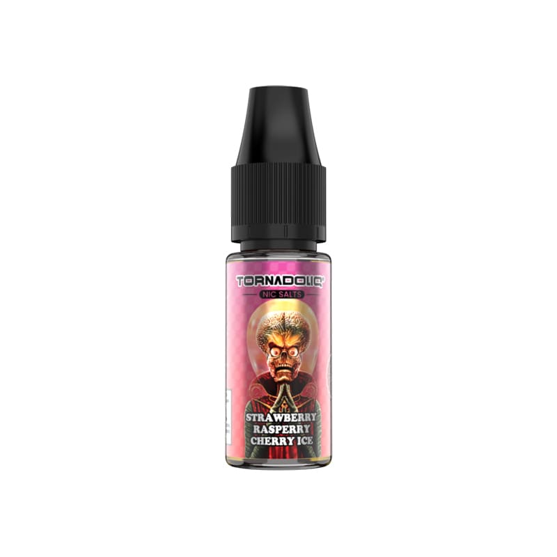 Sel de Nicotine TornadoLiq Strawberry Raspberry Cherry Ice 10ml 10 mg | VAPEVO