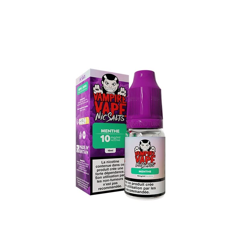 Sel de Nicotine Vampire Vape Menthe 10ml 10 mg | VAPEVO