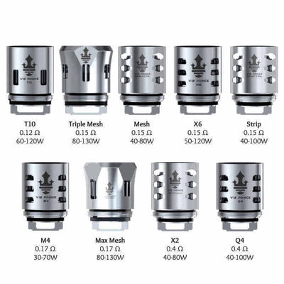 SMOKTECH TFV12 Prince - Pack de 3 Résistances X6 0.15 ohm | VAPEVO