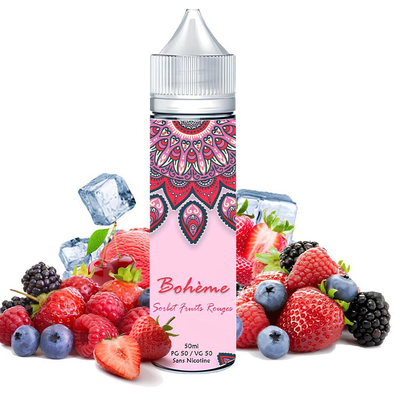 E-liquide Bohème Sorbet Fruit Rouges 50ml 0mg
