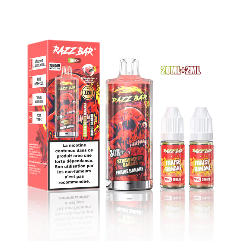 Kit Razz Bar 30K 20mg