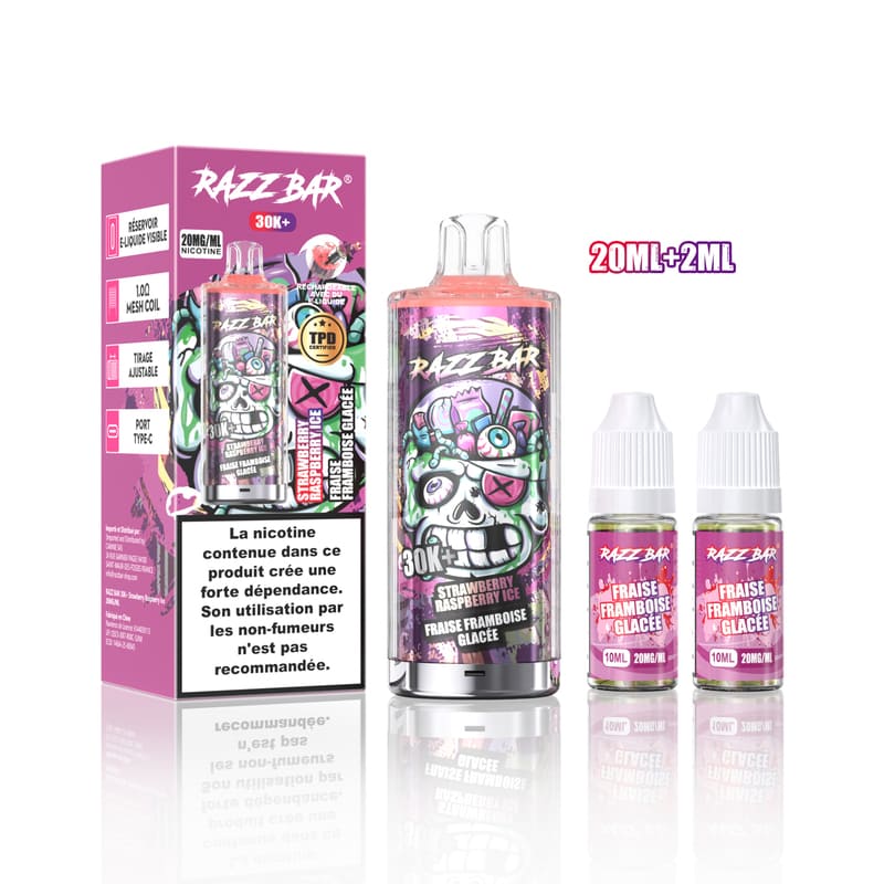 Kit Razz Bar 30K 20mg