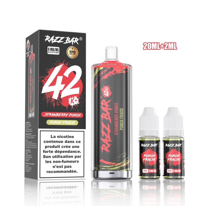 Kit Razz Bar 42K 6mg
