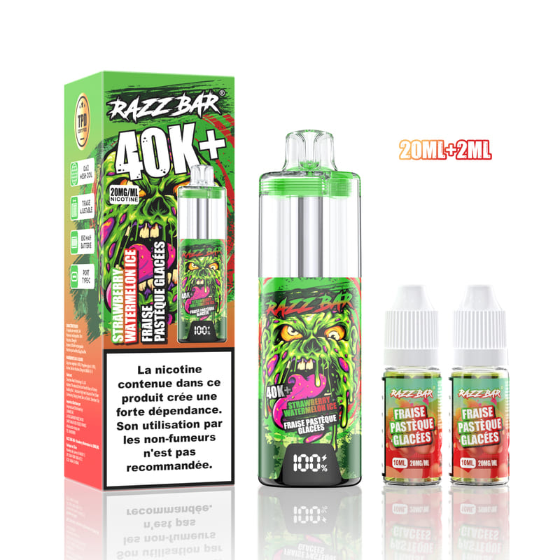 Kit Razz Bar 40K 20mg