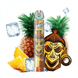 TRIBAL FORCE Tribal Puff - Pod Jetable 600 Puffs Système LED-0 mg-Pineapple Ice-VAPEVO