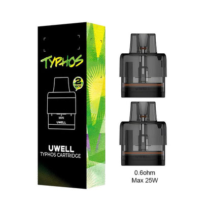 UWELL Typhos - Pack de 2 Cartouches Pod 6ml-0.3 ohm-VAPEVO
