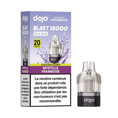 VAPORESSO Dojo Blast 15K - Pod Préremplie 10ml 15000 Puffs-20 mg-Fraise Kiwi-VAPEVO