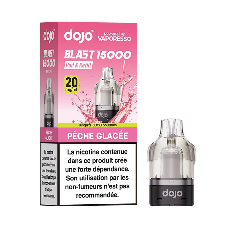 VAPORESSO Dojo Blast 15K - Pod Préremplie 10ml 15000 Puffs-20 mg-Fraise Kiwi-VAPEVO