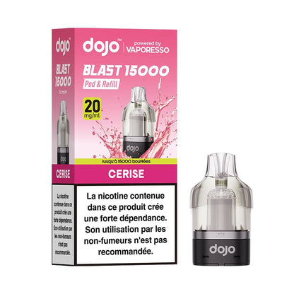 VAPORESSO Dojo Blast 15K - Pod Préremplie 10ml 15000 Puffs-20 mg-Fraise Kiwi-VAPEVO