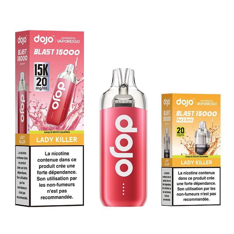 VAPORESSO Dojo Blast 30K - Puff Rechargeable 30000 Puffs-20 mg-Fraise Kiwi-VAPEVO
