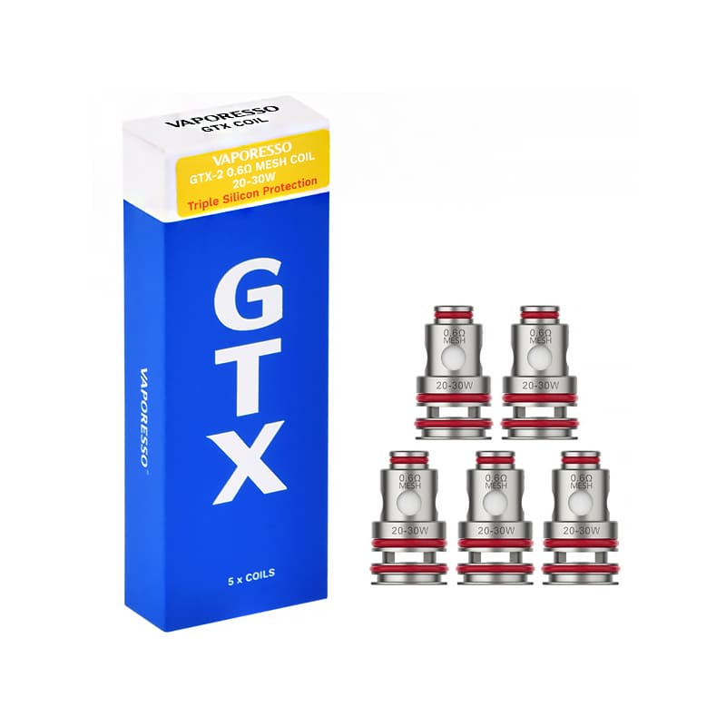 VAPORESSO GTX V2 - Pack de 5 Résistances-GTX-2 0.6 ohm-VAPEVO