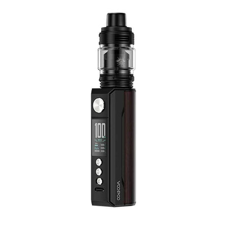 VOOPOO Drag M100S - Kit E-Cigarette 100W 5.5ml-Black & Darkwood-VAPEVO