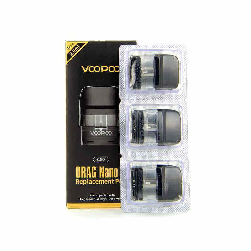 VOOPOO Drag Nano 2 - Pack de 3 Cartouches Pod 2ml-VAPEVO
