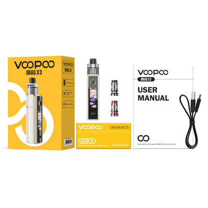 VOOPOO Drag X3 - Kit E-Cigarette 80W 5ml-Moss Green-VAPEVO