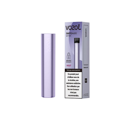 VOZOL Switch 600 - Batterie 400mAh Purple | VAPEVO