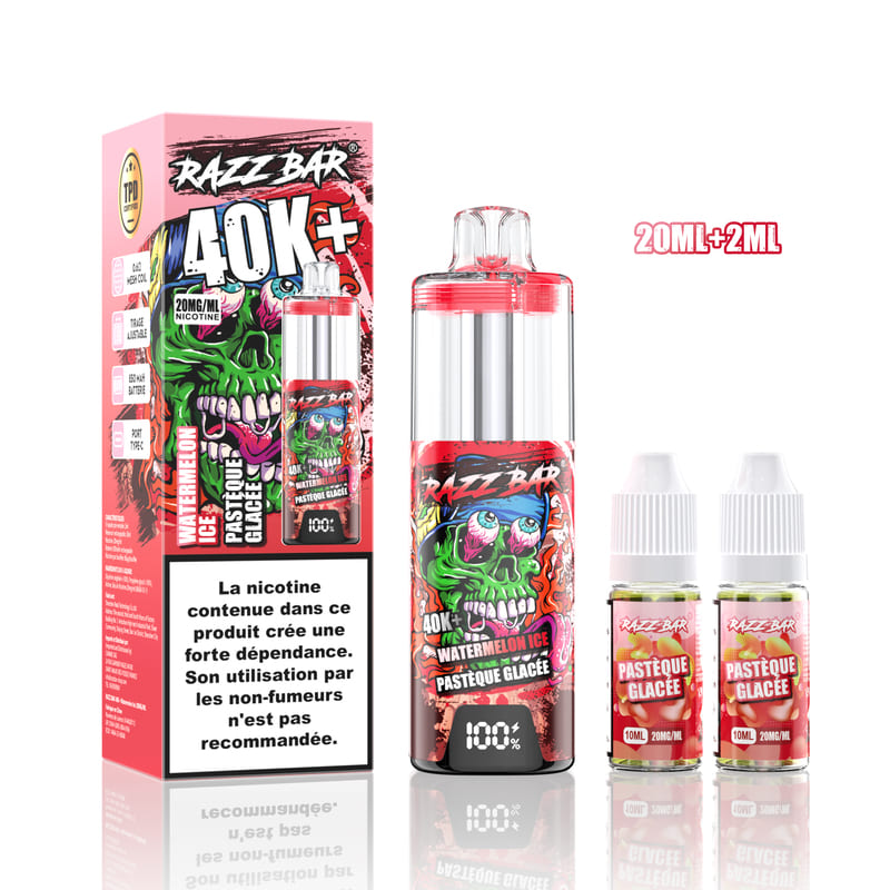 Kit Razz Bar 40K 20mg