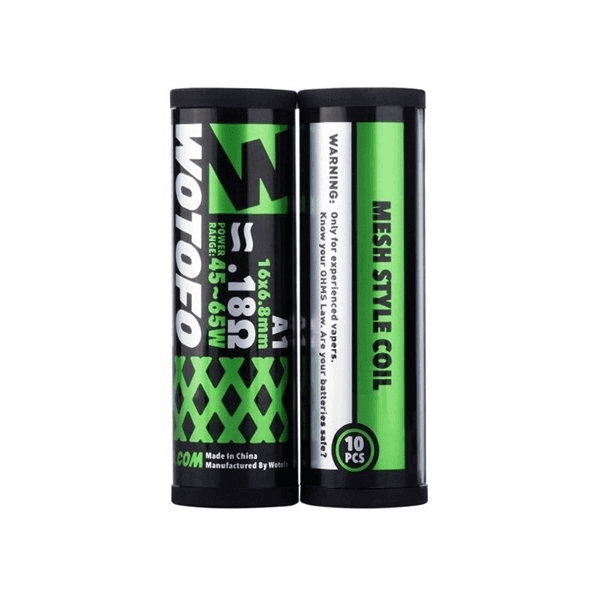 WOTOFO Coils Prémontés Kanthal A1 Mesh Style Profile 0.18Ω 10 pcs | VAPEVO