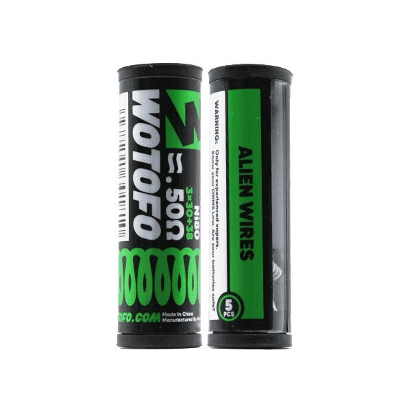 WOTOFO Coils Prémontés Ni80 Alien Wire 30Gx3+38G / 0.5Ω 5 pcs | VAPEVO