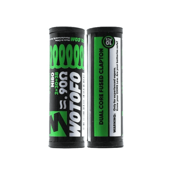 WOTOFO Coils Prémontés Ni80 Dual Core Fused Clapton 30Gx2+38G / 0.9Ω 10 pcs | VAPEVO
