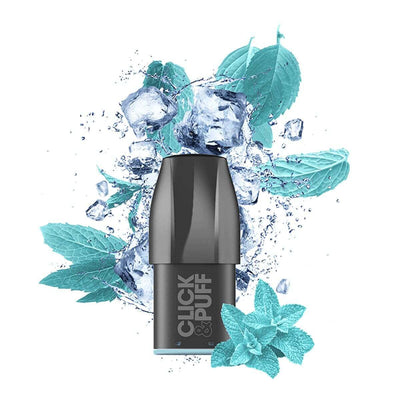 X-BAR Click & Puff - Cartouche 2ml 650 Puffs Menthe X-Treme 10 mg | VAPEVO