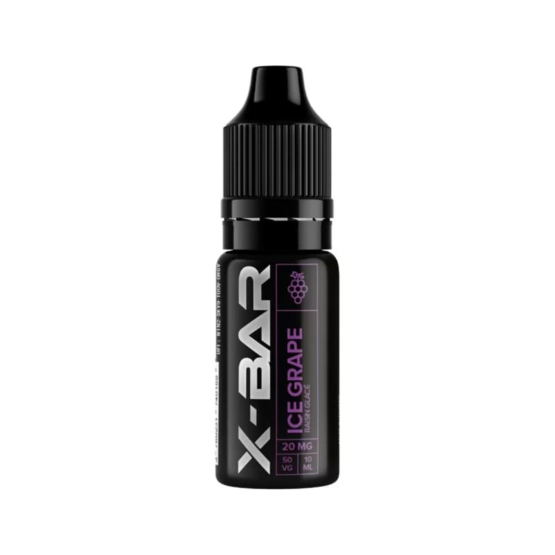 X-BAR Ice Grape - Sel de nicotine 10ml-10 mg-VAPEVO