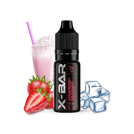X-BAR Strawberry Milkshake - Sel de nicotine 10ml-VAPEVO